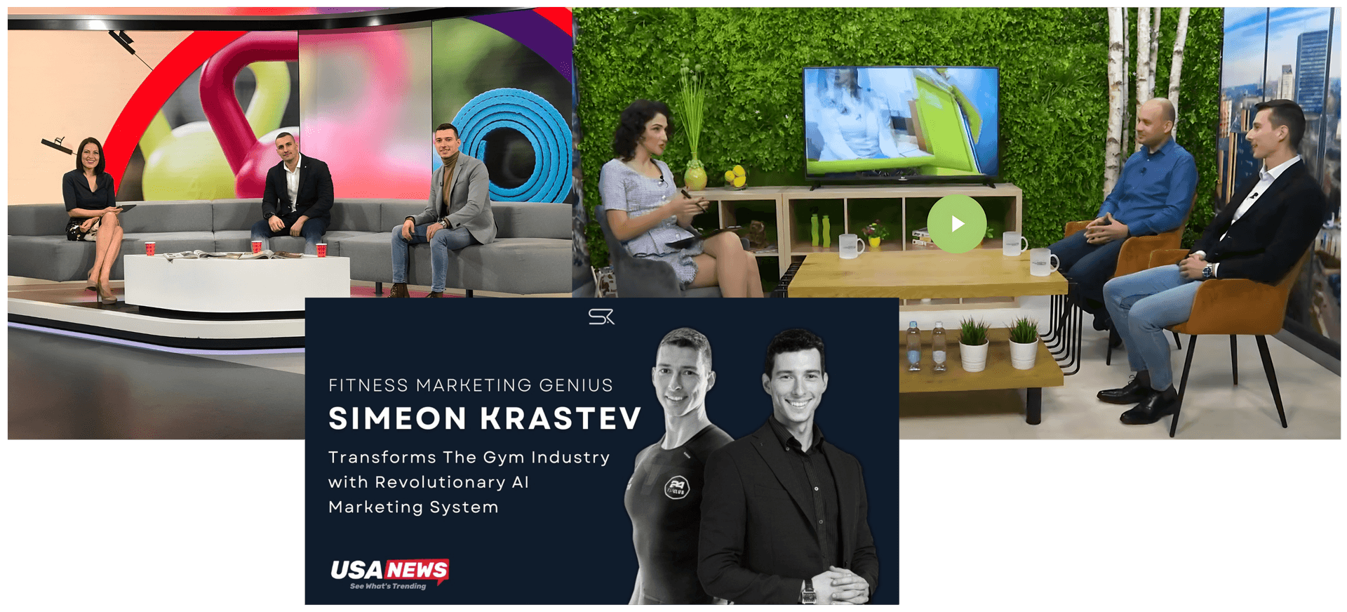 Simeon Krastev featured on Bulgarian national TV and USA News