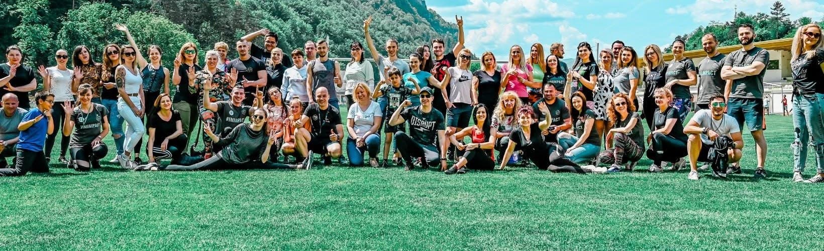 Simeon Krastev with the Fit Team Impact community